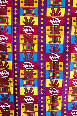 Adinkra African Fabric A016